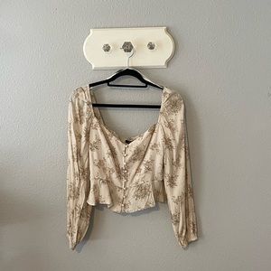 Forever 21 floral long sleeve